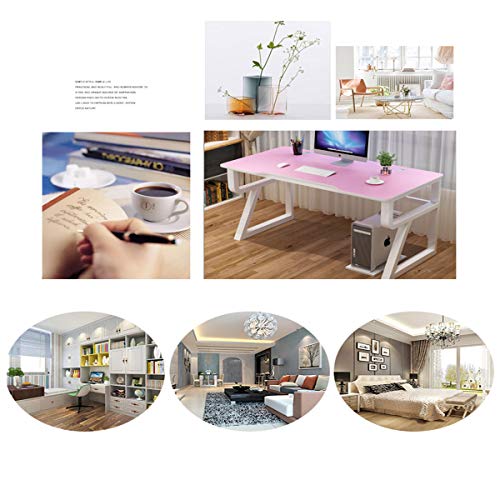 AAGYJ Ergonomic Gaming Desk with Large Surface, R-Shaped Stable Leg and Computer Table Workstation Office Desk Student Desk Gaming Table,C,1606075cm
