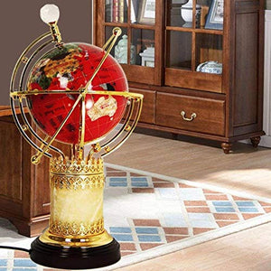 None LED Desk Lamp World Globe Student Study Decoration Table Lamp