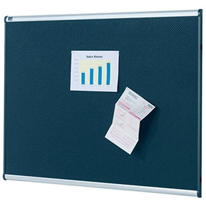 Quartet B347A Quartet Embossed Bulletin Board, Hi-Density Foam, 72x48, BLK, GY Aluminum Frame