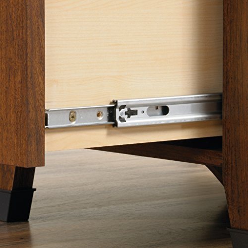 Sauder 416969 Carson Forge Corner Computer Desk, L: 66.14" x W: 66.14" x H: 29.88", Washington Cherry finish