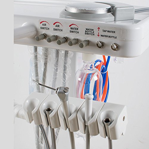 Vinmax 4-Hole Dental Mobile Cart Portable Delivery Therapeutic Apparatus Equipment Movable Cart Unit