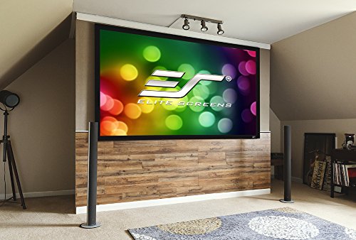 Elite Screens Sable Frame 2 Series, 135-inch Diagonal 16:9, Active 3D 4K Ultra HD Ready Fixed Frame Home Theater Projection Projector Screen, ER135WH2