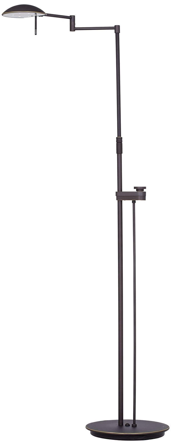 Holtkoetter 6317LEDSLD HBOB LED Floor Lamp with Side Line Dimmer, Hand-Brushed Old Bronze, 10.75" x 17.25" x 54"