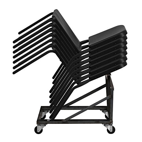 Flash Furniture 5 Pk. HERCULES Series Black High Density Stackable Melody Band/Music Chair