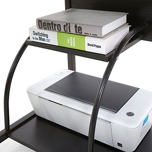 Pongwitshop Home Office PC Corner Computer Desk Laptop Table Workstation Furniture Black