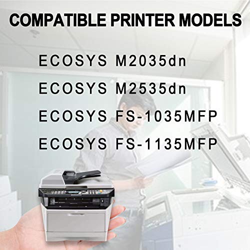 TK1142 TK-1142 1T02ML0US0 Toner Cartridge Replacement for Kyocera ECOSYS M2035dn M2535dn FS-1035MFP FS-1135MFP Toner Kit Printer (6 Pack,Black)