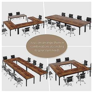 Tribesigns 19FT Conference Table for 16-22 Person, Long Business Table