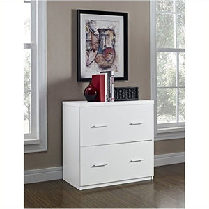 Bowery Hill 2 Drawer Lateral File Cabinet in White