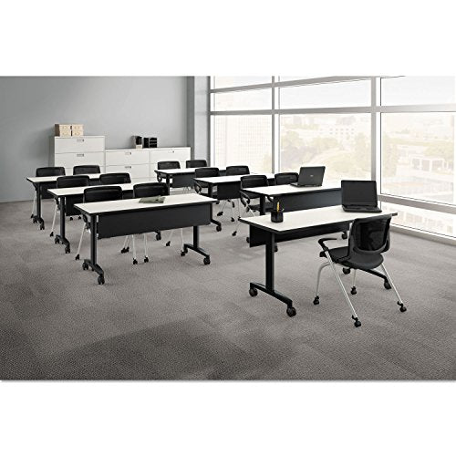 HON Motivate Seating Nesting/Stacking Flex-Back Chair - Black/Onyx/Platinum