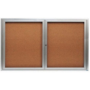 Wall Mounted Enclosed Bulletin Board Size: 36" H x 60" W (includes 2 doors)