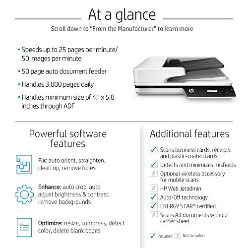 HP ScanJet Pro 3500 f1 Flatbed Scanner (L2741A)