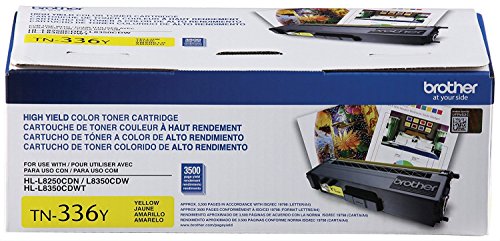 Brother TN336BK, TN336C, TN336M, TN336Y High Yield Black, Cyan, Magenta and Yellow  Toner Cartridge Set