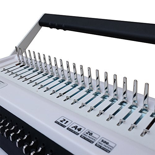 TruBind Comb-Binding Machine - 21 Holes - Manual Punch & Bind - 20 Page Punch Capacity