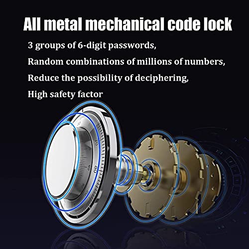 CXSMKP Security Safe Home Business Safe Cryptographic Key Lock Security Cabinet Fireproof and Waterproof Anti-Theft Box