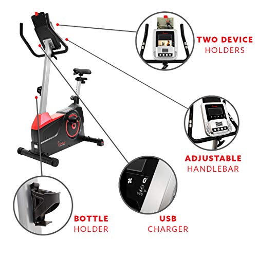 Sunny Health & Fitness Evo-Fit Stationary Upright Bike with 24 Level Electro-Magnetic Resistance - SF-B2969