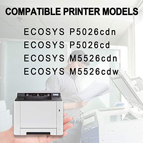 TK5242 TK-5242 1T02R70US0 1T02R7CUS0 1T02R7BUS0 1T02R7AUS0 Toner Cartridge Replacement for Kyocera ECOSYS P5026cdn P5026cdw M5526cdn M5526cdw Toner Kit Printer (2BKCMY, 5PK)