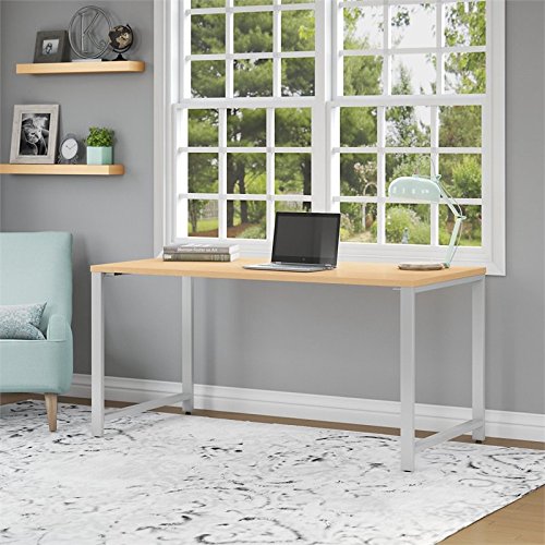 Bush Business Furniture 400 Series 72W x 24D Table Desk in Natural Maple