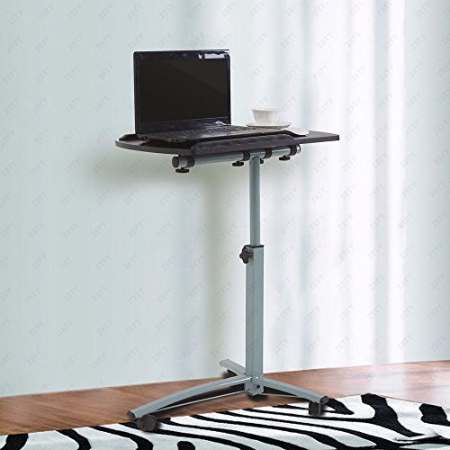 Generic e Stan Stand Overbed Table Desk Tilting Desk Tilting Food Tray Hospital esk Tilting Table Rolling Laptop Table Tabletop TV Tabletop TV