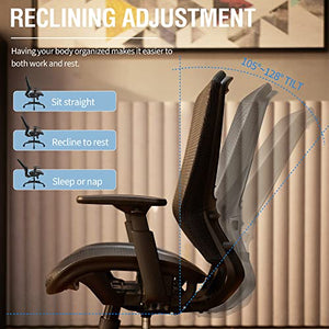 ELABEST Ergonomic Mesh Office Chair with Adjustable Lumbar Support & Armrests