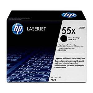 HP 55X (CE255X) Black High Yield Toner Cartridge for HP LaserJet Enterprise 525 P3015 HP LaserJet Pro M521