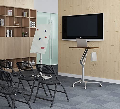 Mobile Standing Desk Rolling Laptop Sit Stand Desk Height Adjustable Home Office Computer Workstation