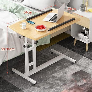 OGRAFF Rolling Laptop Table for Couch - Adjustable Height Presentation Cart