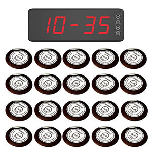 SINGCALL Restaurant Staff Pager System - 20 Pagers & 1 Receiver