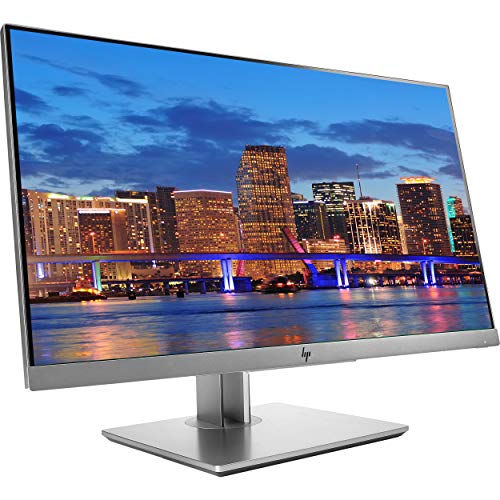 HP EliteDisplay E223 21.5 Inch IPS LED Backlit Monitor (1FH45A8#ABA) 2-Pack Display Bundle with Fully Adjustable Dual Monitor Stand and Desk Mount Clamp