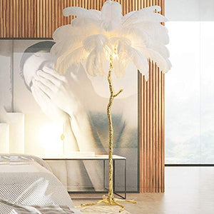 Generic Ostrich Feather Floor Lamp 1.6m Soft Light High Pole Lamp