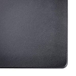 Dacasso Black Leather 38" x 24" Mat Without Rails Desk Pad