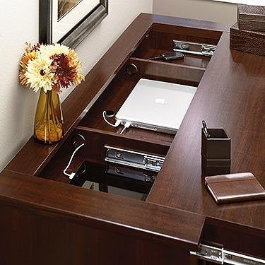 Sauder Palladia Credenza, Select Cherry Finish