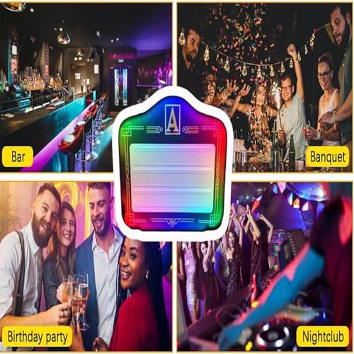 JOSKAA Handheld LED Club Bottle Presenter with Custom Message and Logo Board