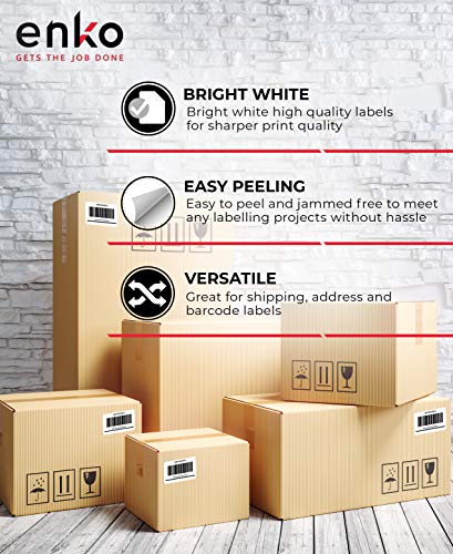 enKo Dymo 4XL Labels 4 x 6" 1744907 Compatible for Dymo Labelwriter 4XL Shipping Label Thermal Printer (48 Rolls, 10,560 Labels)