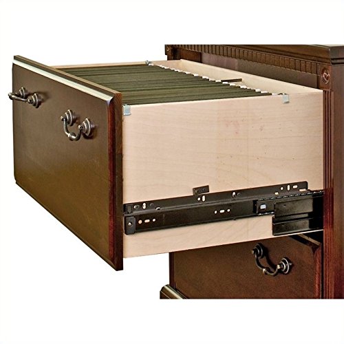 Martin Furniture Huntington Club Office 4 Drawer Lateral File Cabinet, Brown