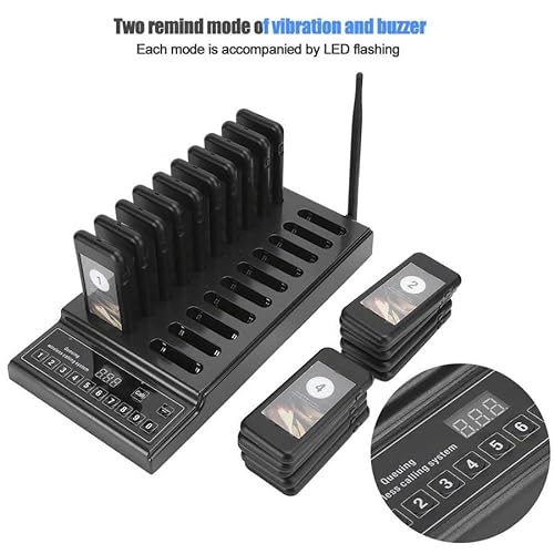 Restaurant Waiter Service Calling System 999-Channel 20 Keyboard Pagers