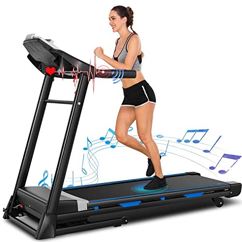ANCHEER Treadmill for Home, 3.25Hp App Control Electric Folding Treadmills,Exercise Machine with Automatic Incline,Running Walking Machine for Office/Gym Cardio Use