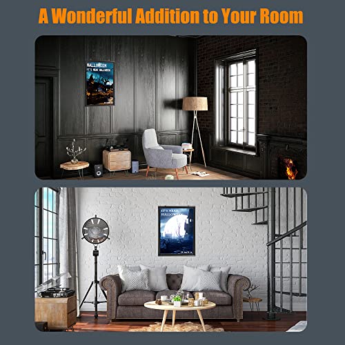 Spolehli LED Poster Frame 27"×40" Snap Frame with Dimmer Switch Illuminated Backlit Movie Poster Frame in Black Adjustable Brightness Gift for Chrismas Decorations Home Theater Advertisement