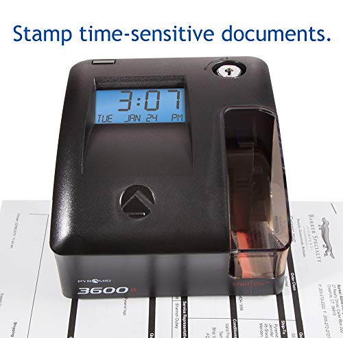 Pyramid 3600ss SmartSite Time Clock and Document Stamp - Made in USA