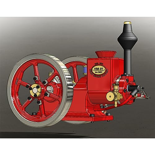 KAROYD Hit and Miss Engine Model HM-01 7cc 4-Stroke Horizontal Internal Combustion Engine (KIT Version)