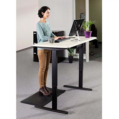 Loctek HAD2B Sit Stand Desk Frame Dual Motors Electric Height Adjustable Home Office Desk Base (Black)