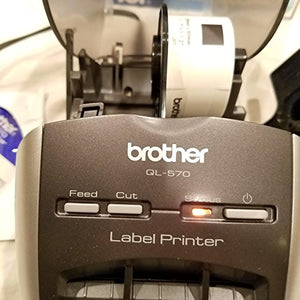 Brother QL-570 Thermal Label Printer Monochrome - Direct Thermal - 4.30 in/s Mono - 300 dpi - USB
