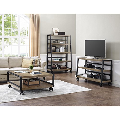 Ameriwood Home 9660196COM Wade, Bookcase, Rustic Gray