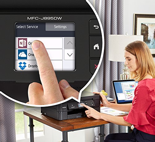 Brother Wireless All-In-One Inkjet Printer, MFC-J895DW, Multi-Function Color Printer, Duplex Printing, NFC One Touch to Connect Mobile Printing, Amazon Dash Replenishment Enabled