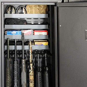 Secureit Agile 52 Gun Safe with (4) 6 Louver Storage Trays: Holds 6 Rifles and Includes CradleGrid Tech, A Heavy Duty Safe with Keypad Control, Stores Rifles, Shotguns and Pistols, Easy Assembly