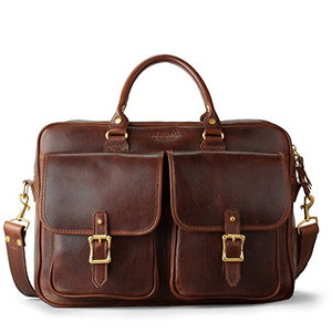 J.W Hulme Editor Business Briefcase and Organizer, American Heritage Leather