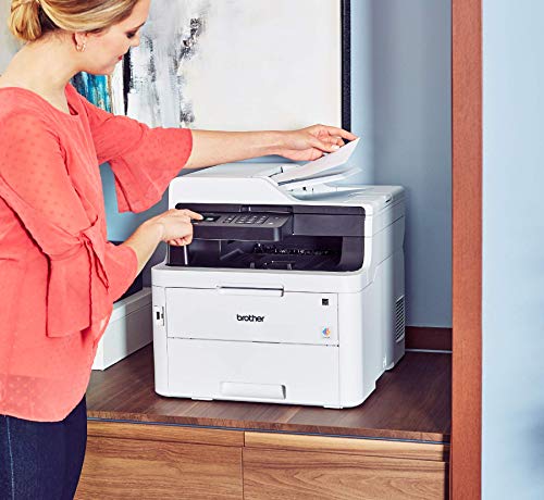 Brother MFC-L3750CDW Digital Color All-in-One Printer, Laser Printer Quality, Wireless Printing, Duplex Printing, Amazon Dash Replenishment Enabled (Renewed)