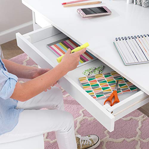 KidKraft Avalon Wooden Children's Desk with Hutch, Chair and Storage, White ,Gift for Ages 5-10