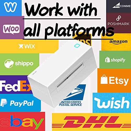 Shipping Label Printer 4x6, DL-770D High Speed 150mm/s Thermal Label Printer for Mac Windows, Barcode Printer Work with UPS Shopify Ebay Poshmark Shippo Amazon| Print Width 1.7-4.25''