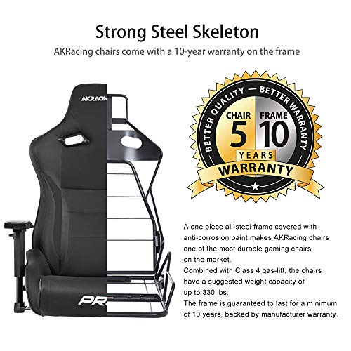 AKRacing AK BK Masters Series Pro Luxury XL Gaming Chair, Black