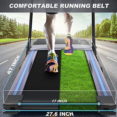 FUNMILY Treadmills for Home Running Machine with Incline - 3.25HP Folding Treadmill Electric Motorized Power with 12 Preset Programs & Smartphone APP Control